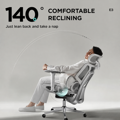 E3 Air Ergonomic Office Chair Without Footrest