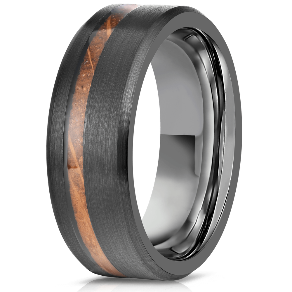 "Artemis"  Whisky x Gunmetal Tungsten Ring