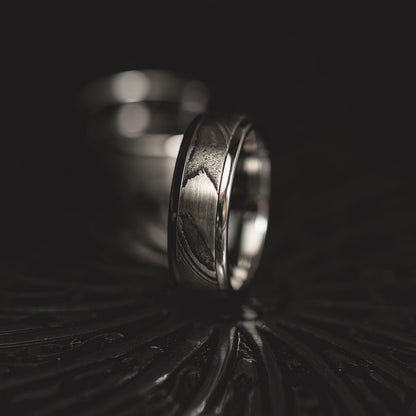 "Poseidon"  Steel/Tungsten Ring