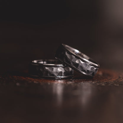 "Hades" Black Zirconium x Black Tungsten- 8mm
