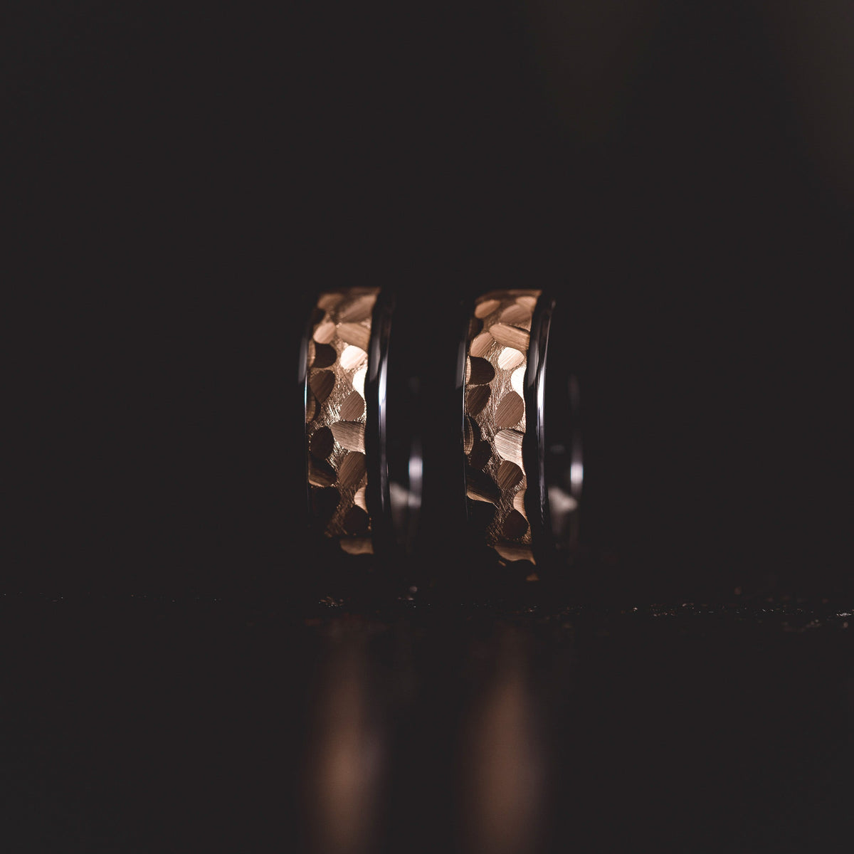 "Hades" Black Zirconium x Yellow Gold Tungsten- 8mm