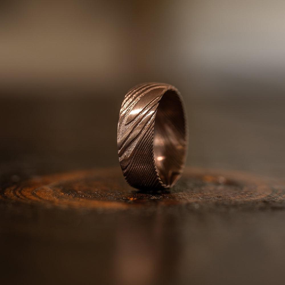 "Poseidon" Coffee Plated Ring