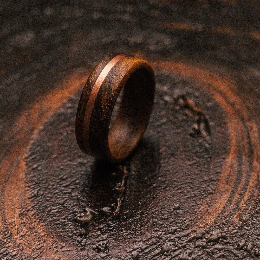 "Circe"  Koa X Copper Ring